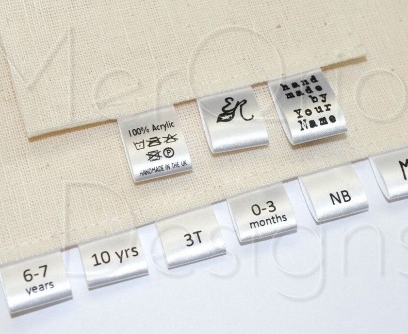 Custom Printed Sizes On White Ribbon