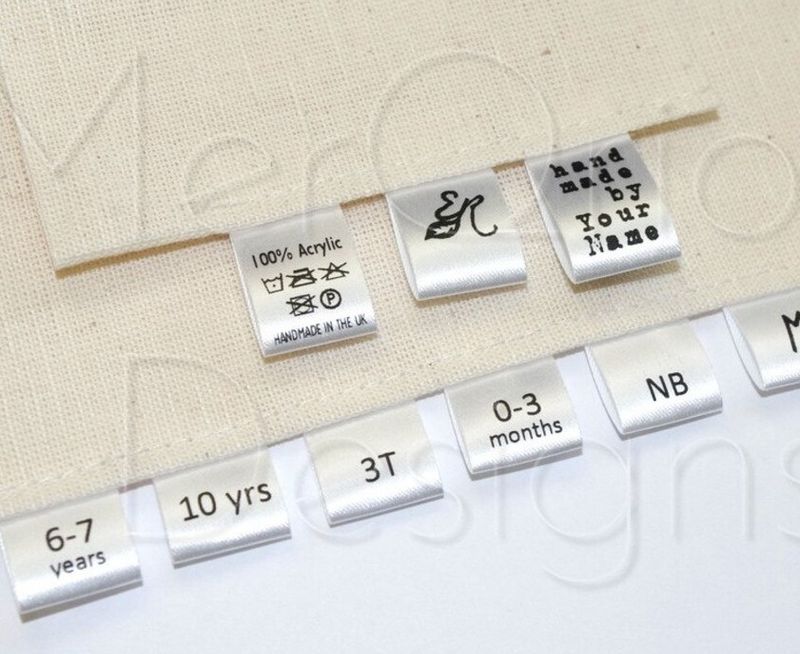 Custom Printed Sizes On White Ribbon