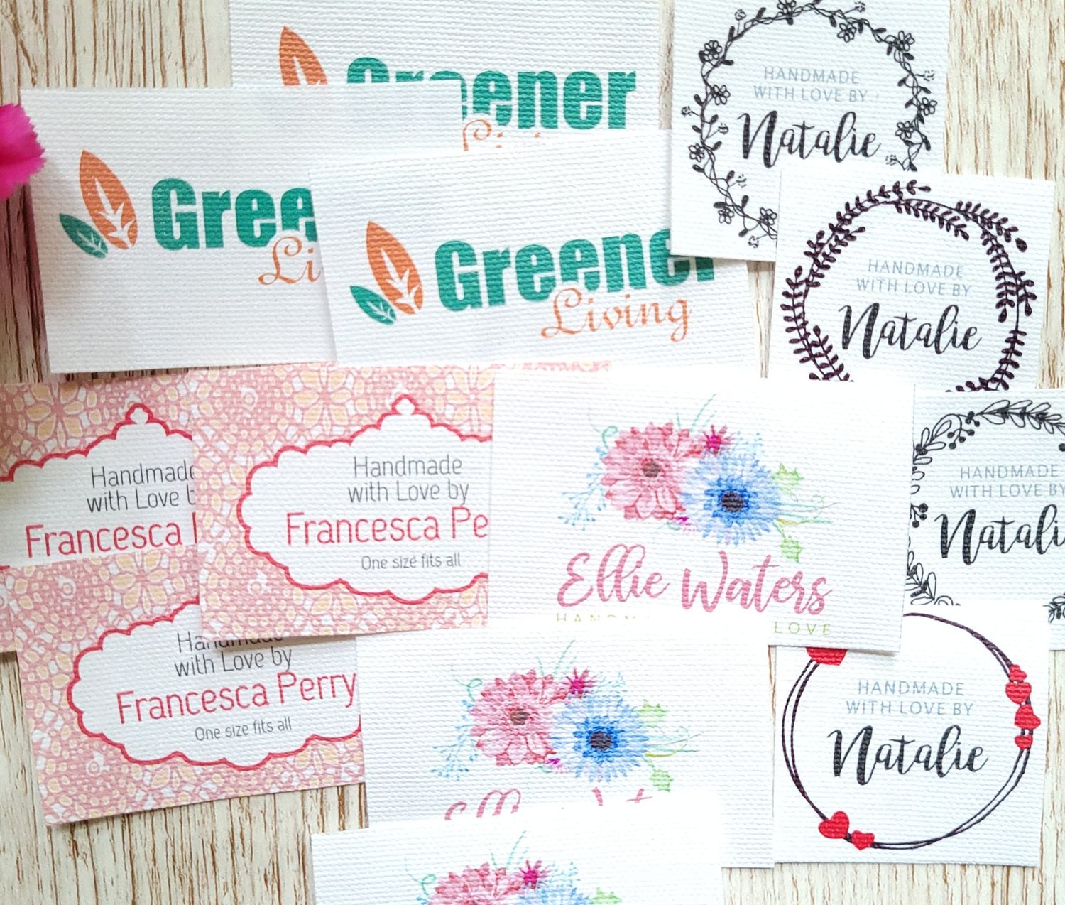 Cotton Labels Custom Name &amp; Care Tags