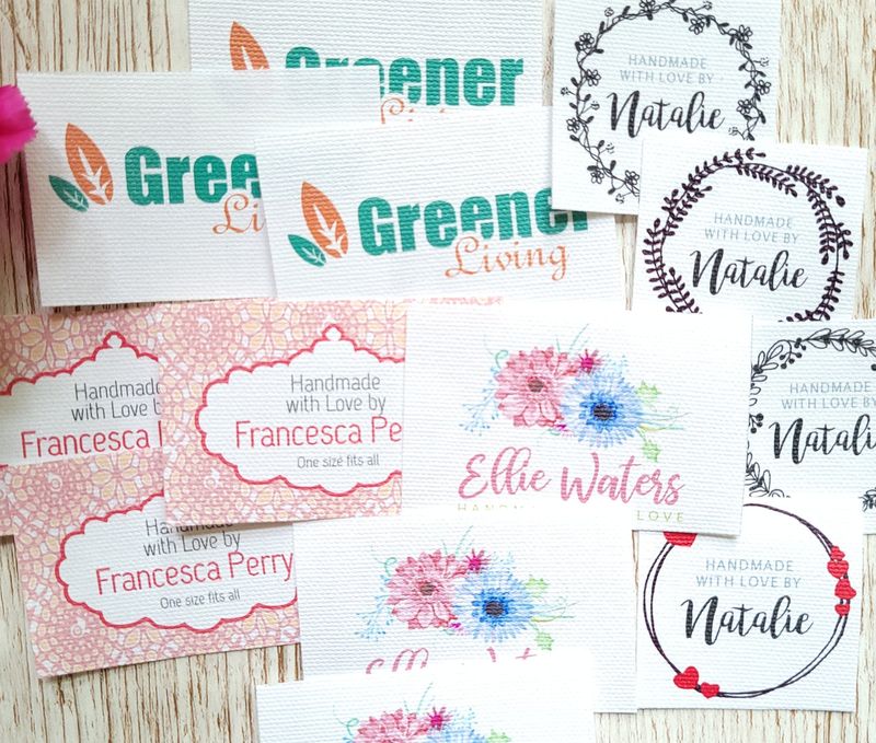 Cotton Labels Custom Name &amp; Care Tags