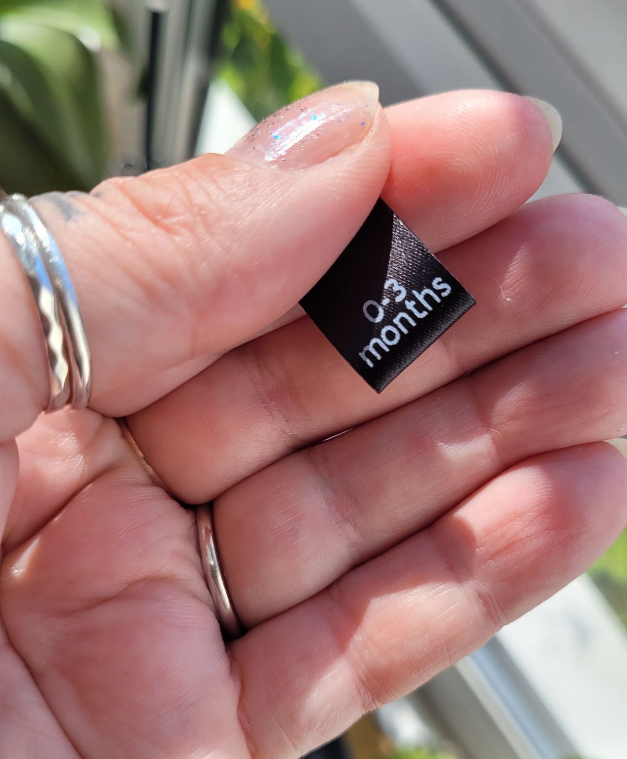 Custom Printed Sizes On Black Satin ribbon