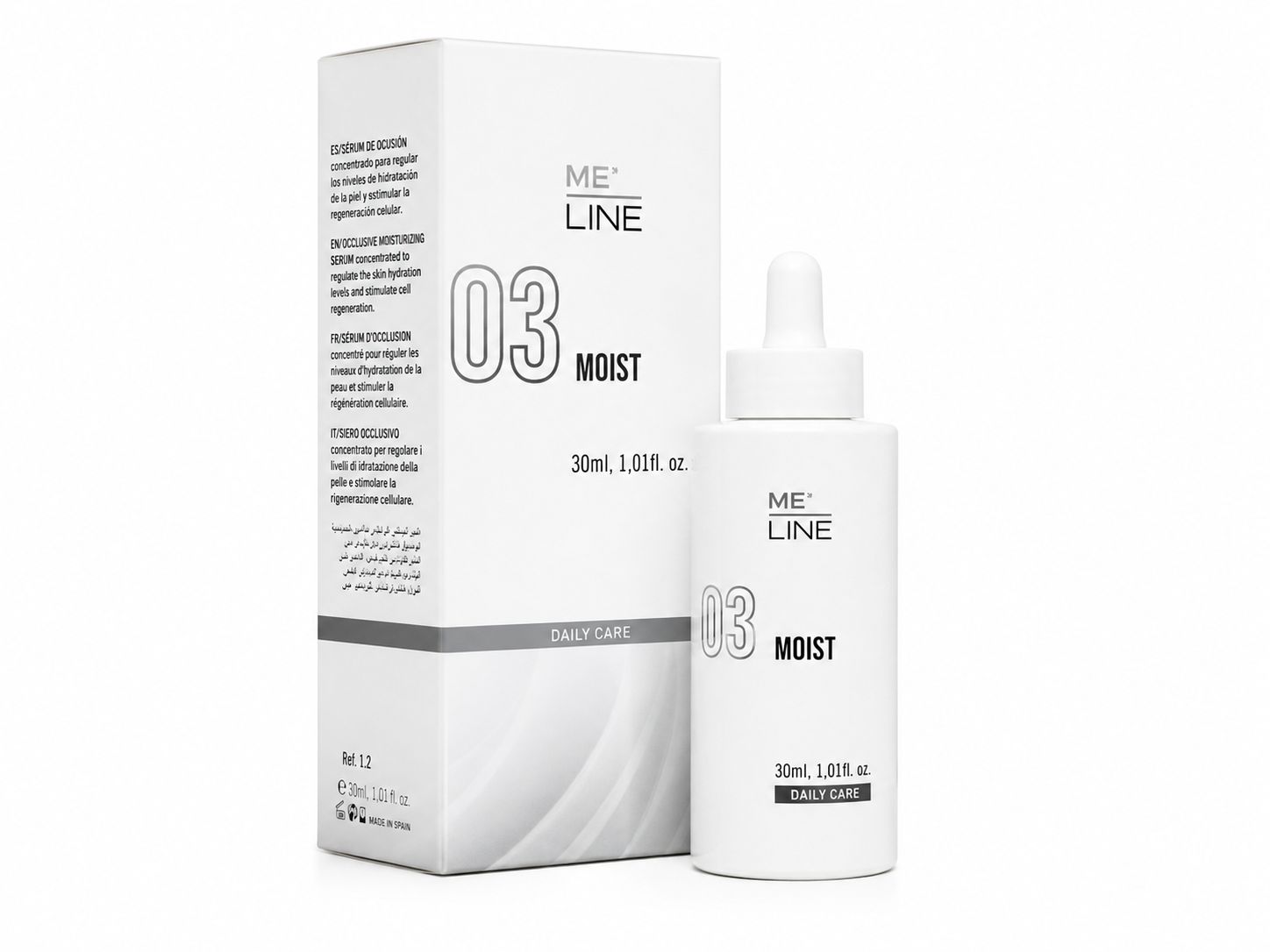 MeLine 03 Moist  (1 botella x 30ml Por Pack)