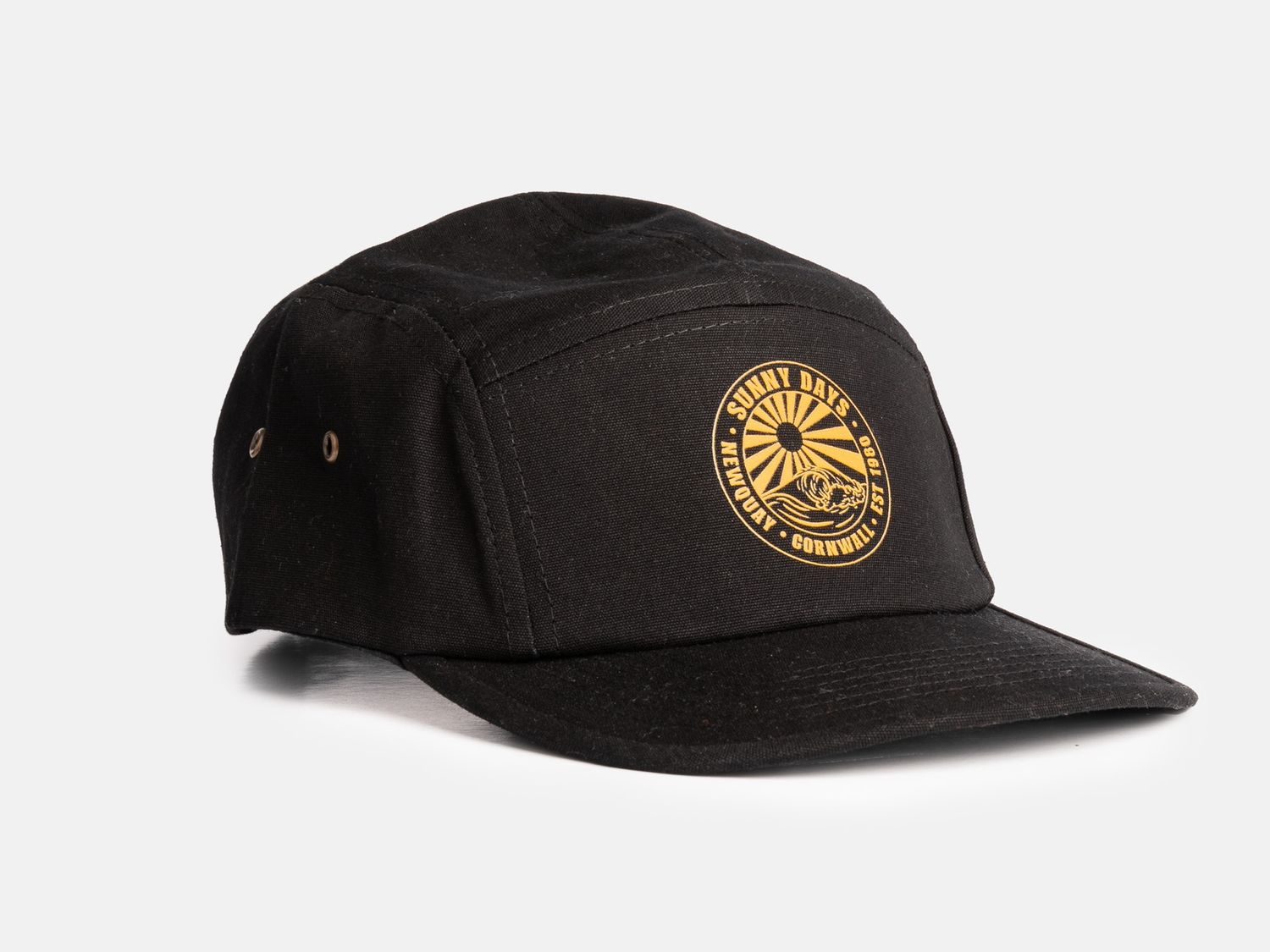 Sunny Days Retro 5 Panel Canvas Cap