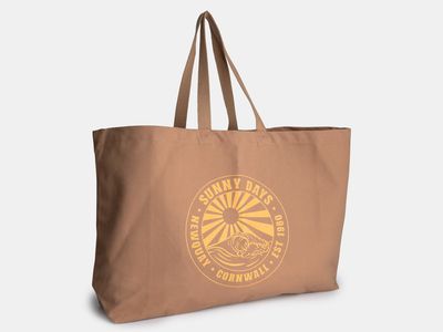 Sunny Days Oversized Canvas Tote Bag