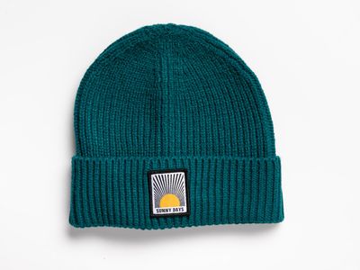 Sunny Days Knit Ribbed Beanie