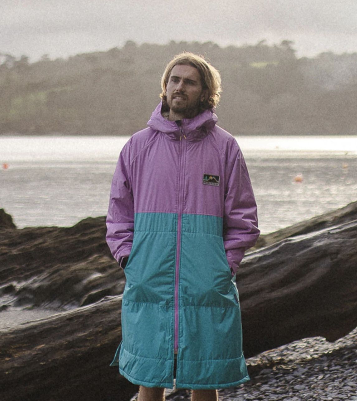 Waves Recycled Sherpa Lined Changing Robe
