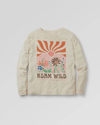 Roam Wild Recycled Cotton Oversized LS T-Shirt