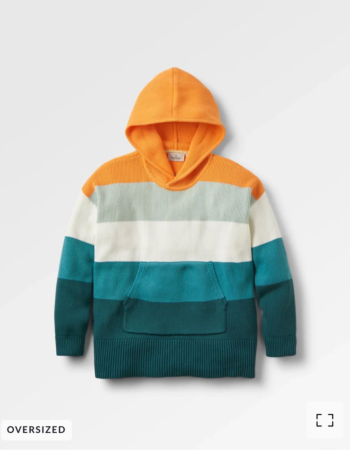 Moments Oversized Organic Cotton Knitted Hoodie