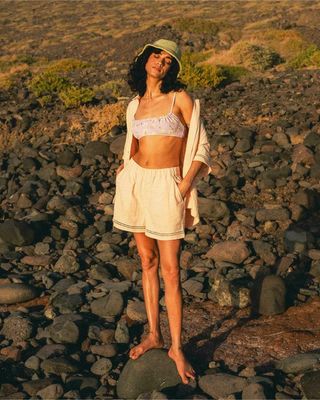 Summers End - Elastic Waist Shorts for Women