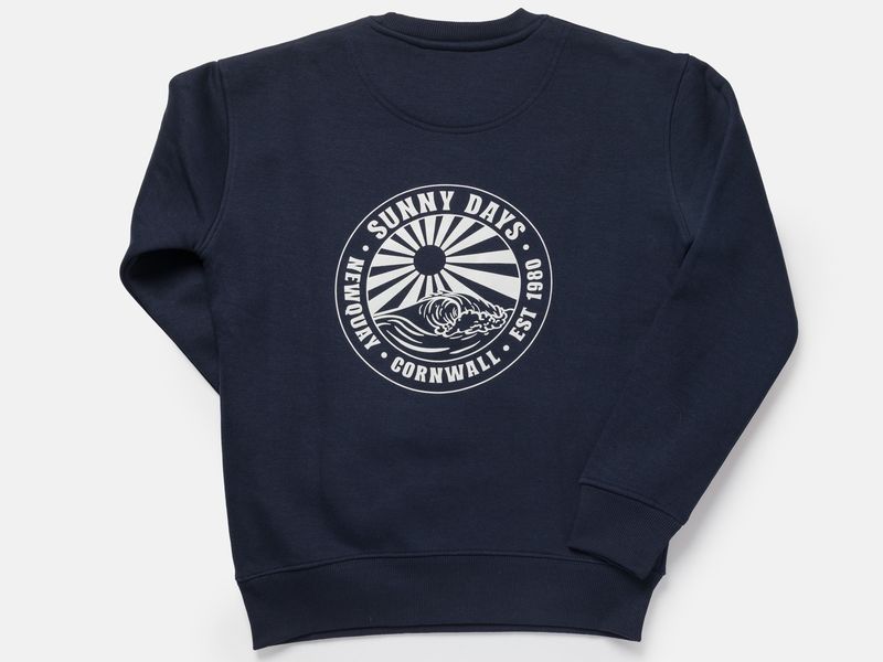 Sunny Days Retro Zip pocket Organic Crew
