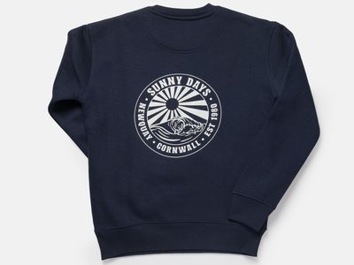 Sunny Days Retro Zip pocket Organic Crew