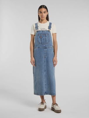 Long Bib Overalls Dress