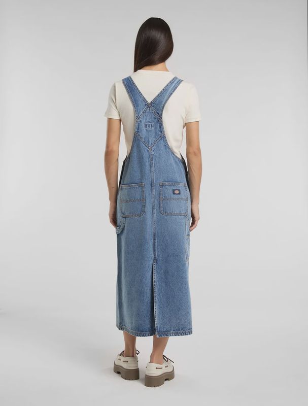 Long Bib Overalls Dress