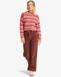 Be Free Cord - Fixed Waist Trousers for Women