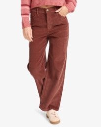 Be Free Cord - Fixed Waist Trousers for Women