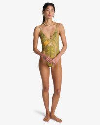 Vaca Soleil Deep V - High Leg One-Piece Swimsuit