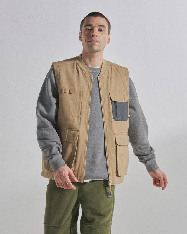 Men's Explorers Organic Cotton Canvas Gilet