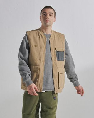 Men's Explorers Organic Cotton Canvas Gilet