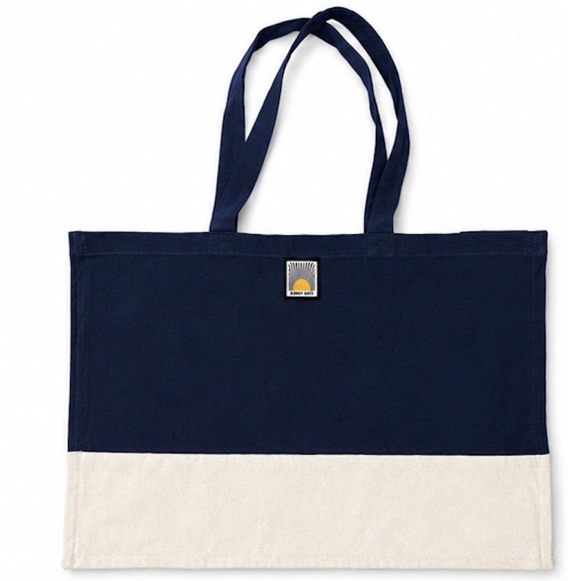 Organic Contrast Shopper, Colour: DarkMarine