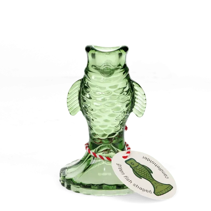 Glass candlestick (12cm)