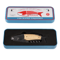 Fish shaped corkscrew in a tin - Spirit of Adventure