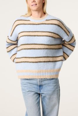 Striped Round Neck Knit Jumper
