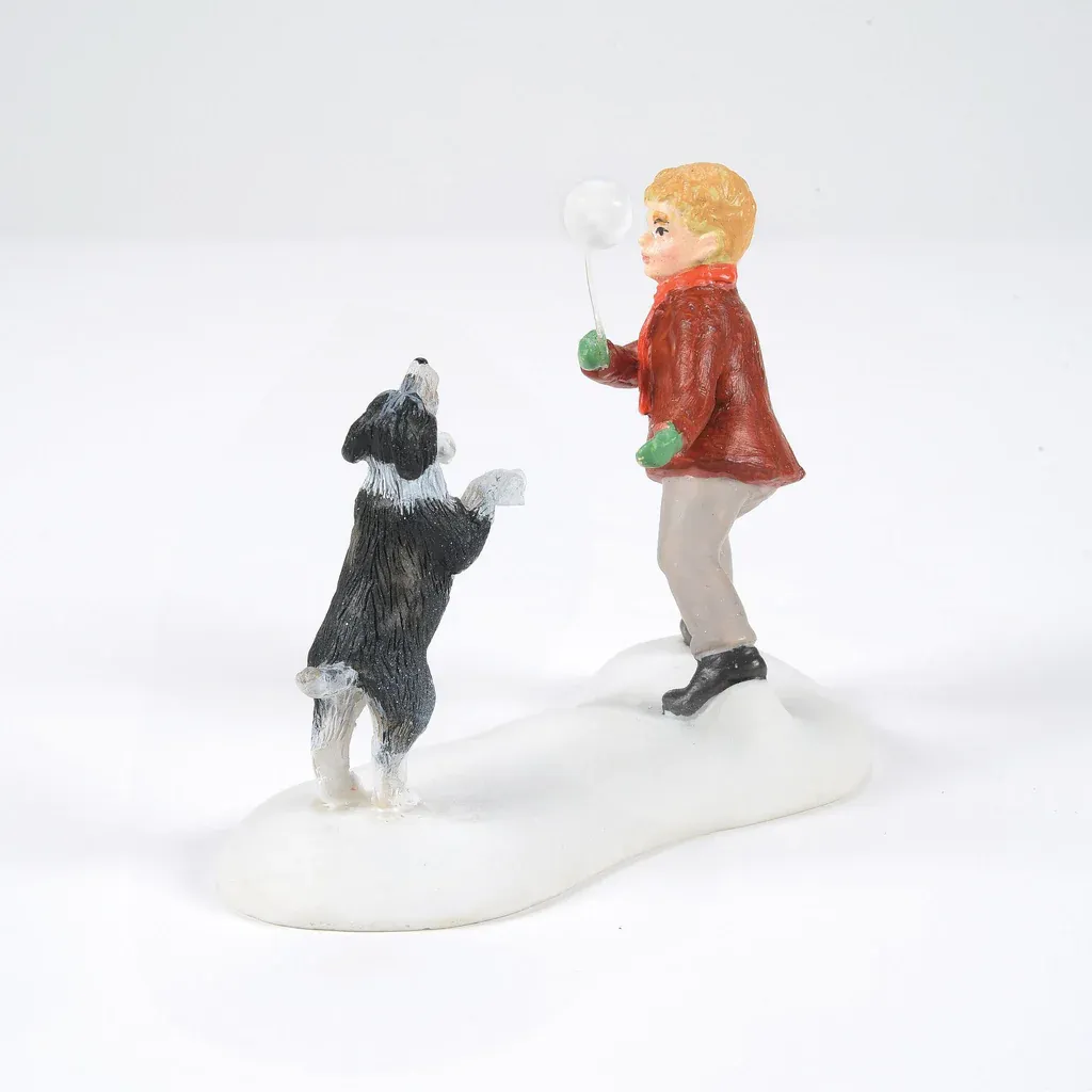 Dickens' Village Series: Winter Game Of Catch