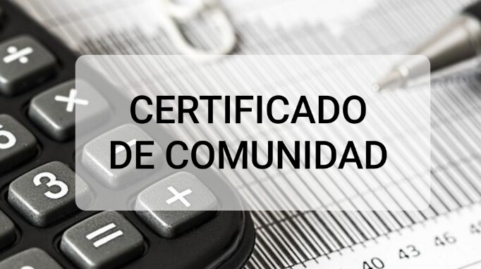 Certificado Comunidad Propietario