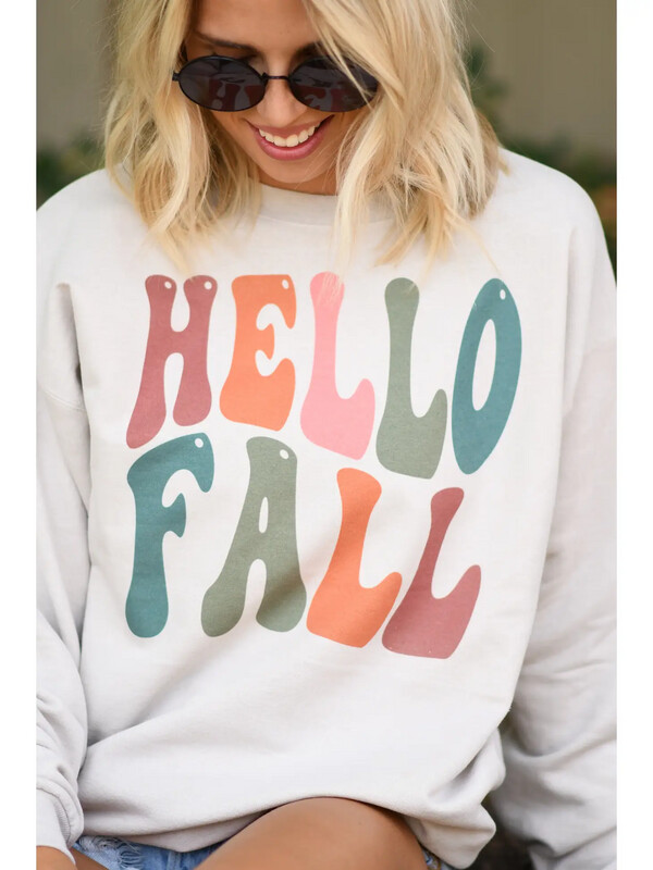 Hello Fall Retro Sweatshirts