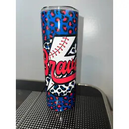 Leopard Braves Tumbler