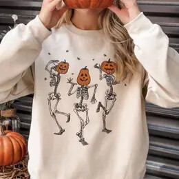 DANCING SKELETONS Crewneck Sweatshirt