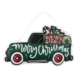 Merry Christmas Hello Fall Truck Reversible Burlee