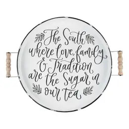 South Family Tradition Enamel Tray