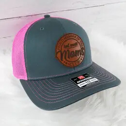 Grey and Pink Richardson Trucker Hat With Hot Mess Mom