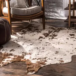 Iraida Faux Cowhide Area Rug