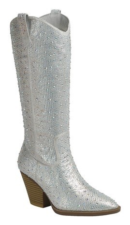 WOMENS RHINESTONE COWBOY WESTERN TALL BOOTS