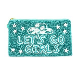 Let&#39;s Go Girls Seed Bead Pouch