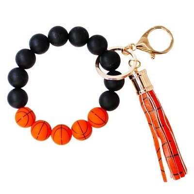 Silicone Ball Stretch Keychain