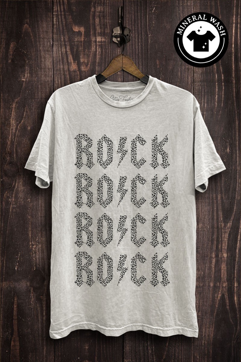 ROCK Graphic Top, Colour: Off White, Size: Small