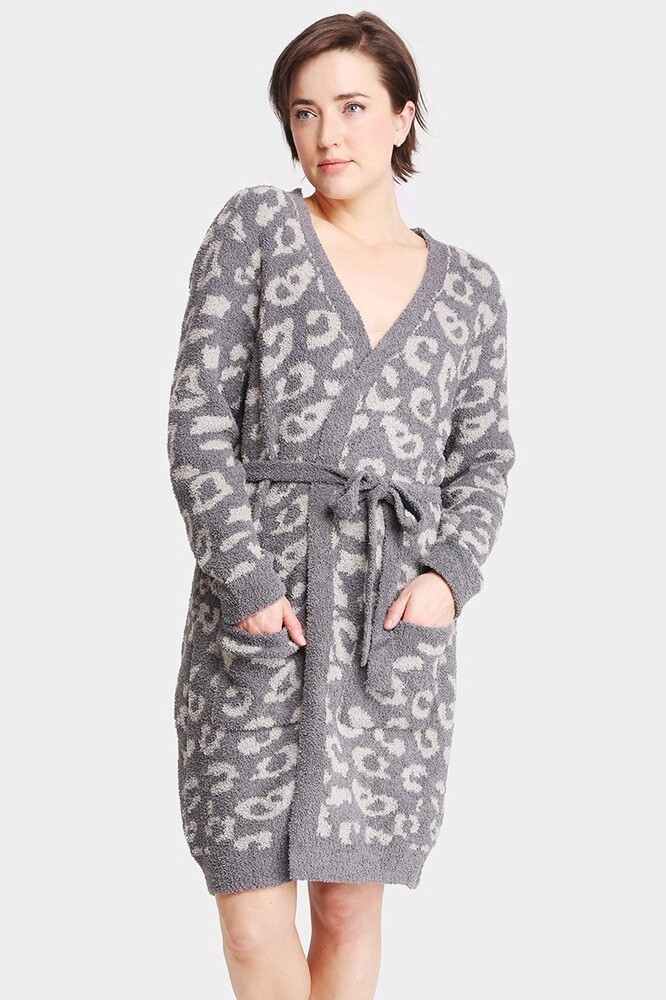 Leopard Patterned Cozy Robe