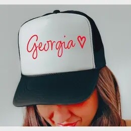 Georgia Bulldogs Heart Baseball Cap