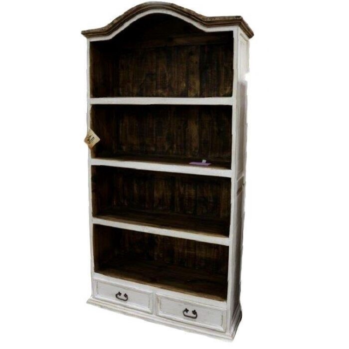 WEATHERED WHITE BOOKCASE