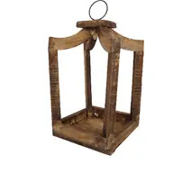 Canopy Farmhouse Wood Lantern