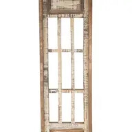 Monte Carlo Farmhouse Wall Decor Window-12x38 inches, Colour: Antiqued White