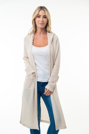 Long Sleeve Solid Knit Cardigan