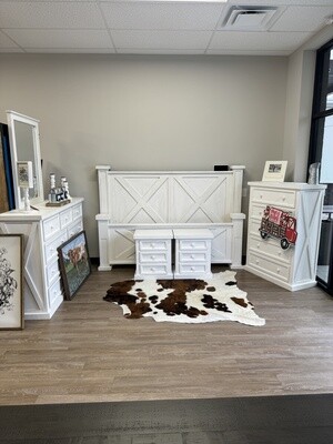 HIGH COTTON DOUBLE X WHITE BEDROOM SET