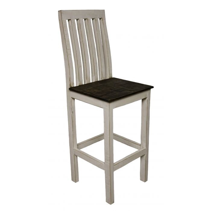 24&quot; Romeo Weathered White Barstool
