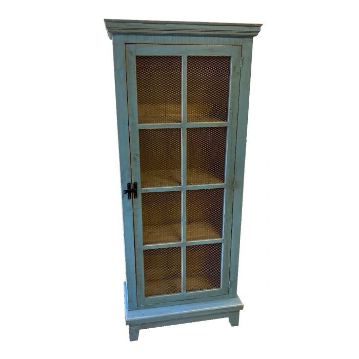 Blue Window Pane Wire Door Pan