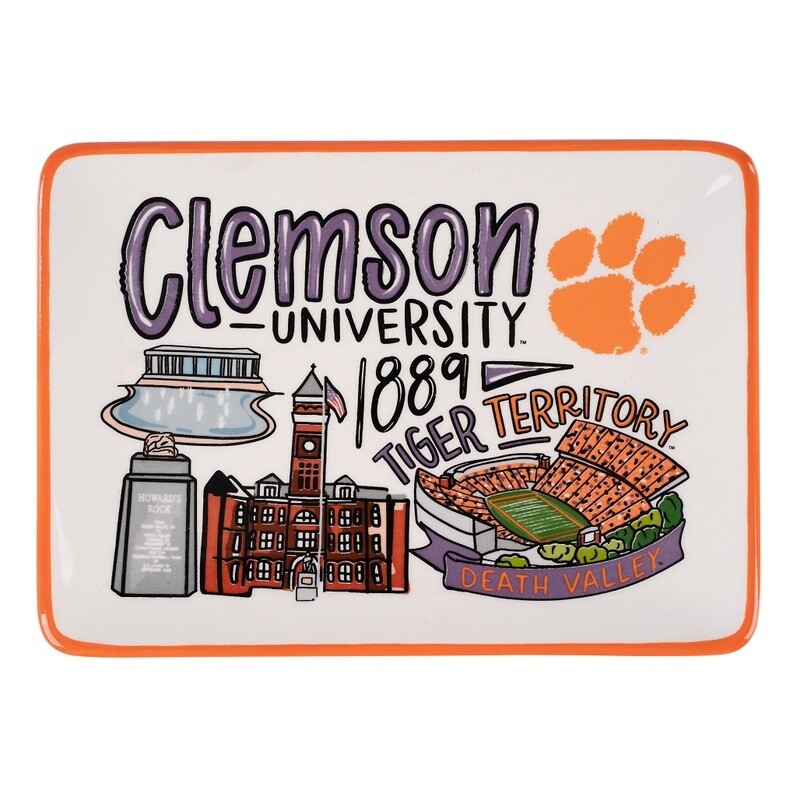 Clemson Icon Trinket Tray