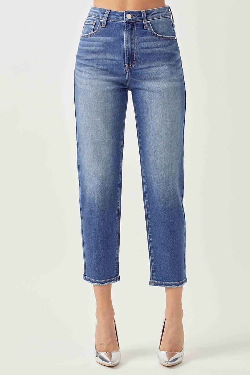 HIGH-RISE MOM FIT JEANS